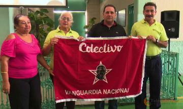 The UEB Maquimor Center receives the Flag "National Vanguard Collective