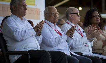 The President of the Republic of Cuba, Miguel Díaz-Canel attends the inauguration of FIHAV 2019. Photo: Irene Pérez / Cubadebate.