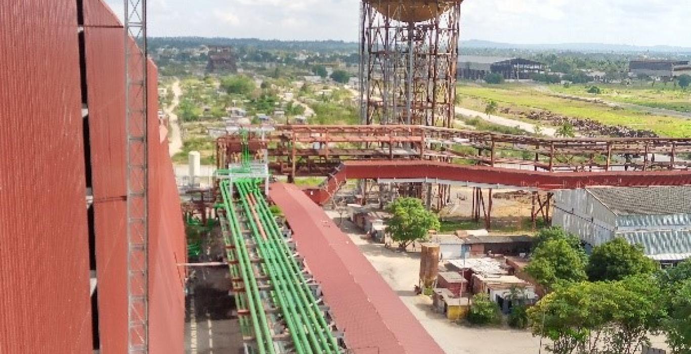 Modernización en Antillana de Acero Vista aérea Antillana de Acero